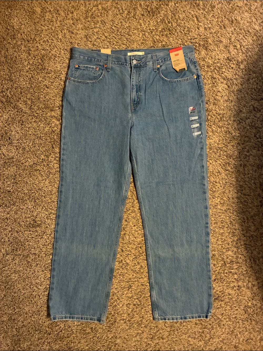 Levi low pro straight jeans